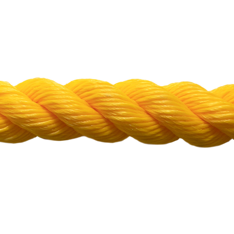 Red Polypropylene Rope, 3-Strand Twisted