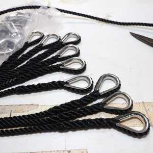 3 Strand Twisted Mooring Fishing Anchor Rigging PE PP Plastic Polyester  Black Nylon Rope - China Black Nylon Rope and Nylon Rope price