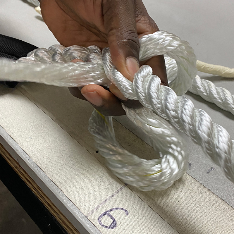 3-Strand Twisted Rope and 8-Strand Plaited Nylon Rope On Consolidated  Cordage Corp.
